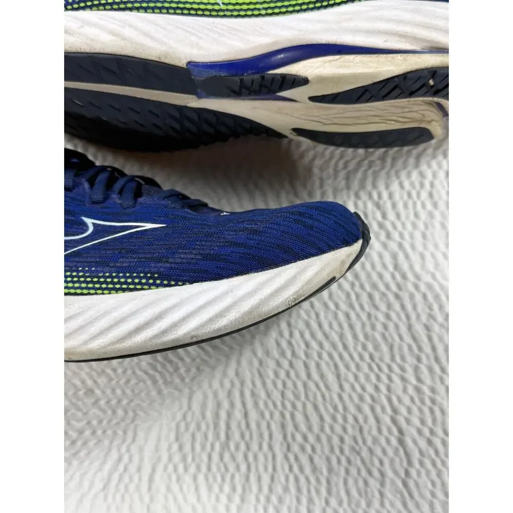 Mizuno Shoes Mens Size 13 Blue Green Wave Rider 28 Athletic Running Sneakers